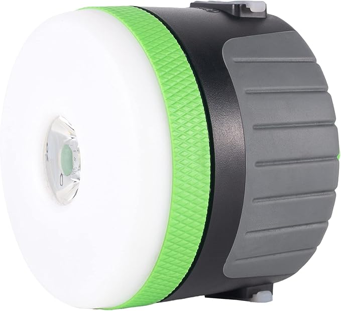 LIT-PaTH LED Camping Lantern, Rechargeable Light with Magnet Base, 4400 mAh, Survival Kit for Emergency, Hurricane, Outage, Large Green, 1 Pack