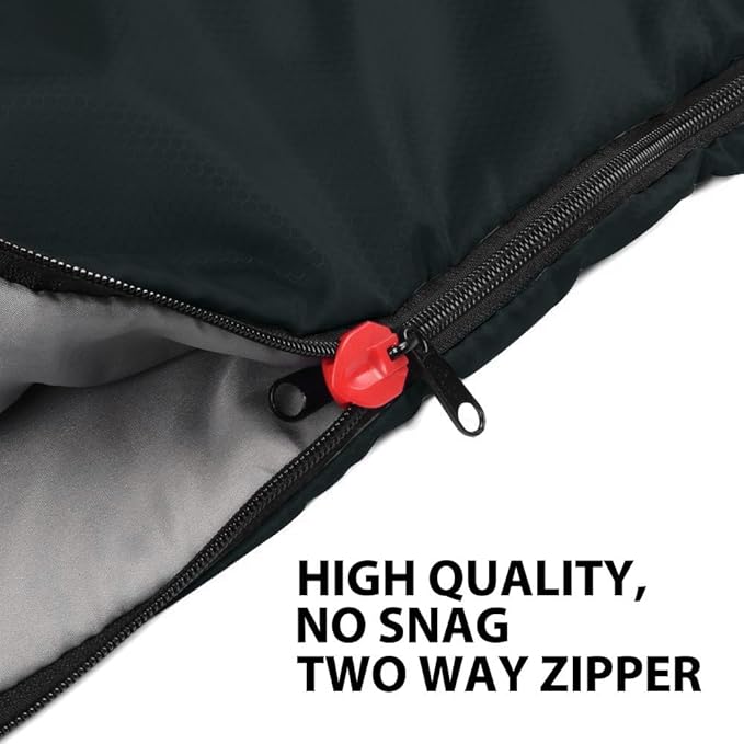 Gold Armour Sleeping Bags for Adults Cold Weather & Warm - Backpacking Camping Sleeping Bag for Kids 10-12, Girls, Boys - Lightweight Compact Camping Essentials Gear Accessories, Right Zipper