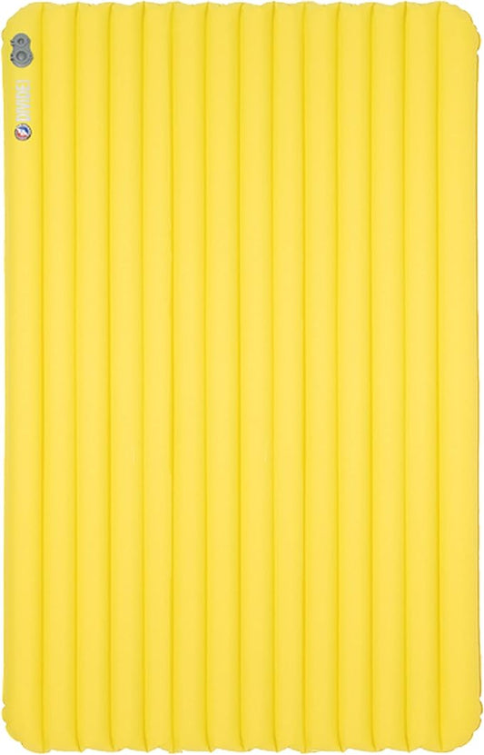 Big Agnes Divide Insulated | Lightweight, Compact, 3-Season Air Chamber Sleeping Pad, Double Wide, Warm Olive