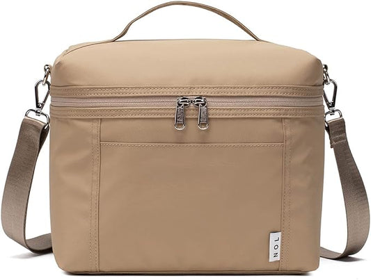 NOL Natural Organic Lifestyle Insulated Lunch Bags for Women Cooler Bag Lightweight Nylon Waterproof Lunch Box For Work