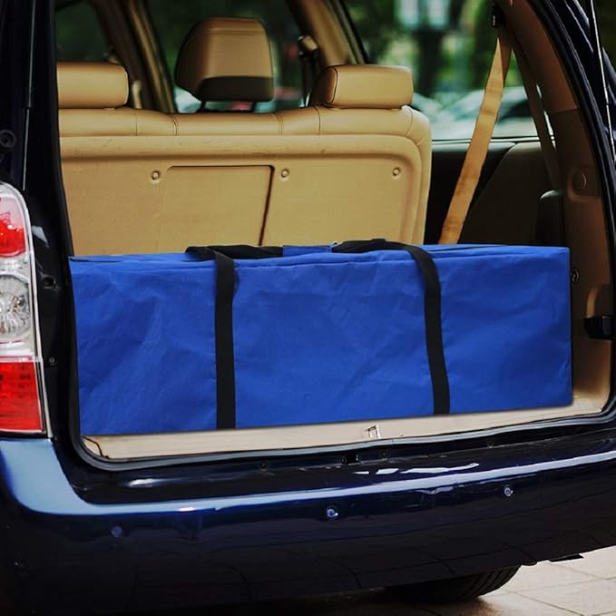 Sports Duffle Bag - Extra Large Travel Duffel Luggage Bag with Upgrade Zipper, Sturdy & Water Resistant, Black (Blue 45inch 2Pack)