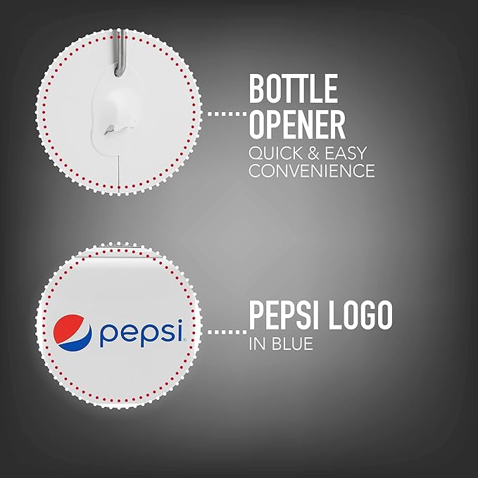 Permasteel PS-A205-14PE-WT Picnic Cooler, 14 Quart, Pepsi White