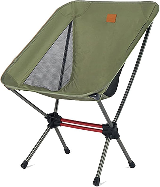 Naturehike Camping Chair, Foldable with Storage Bag, Outdoor Portable for Adults, Lightweight, Supports 265lbs, Backpacking for Fishing, Hiking, Beach, Lawn
