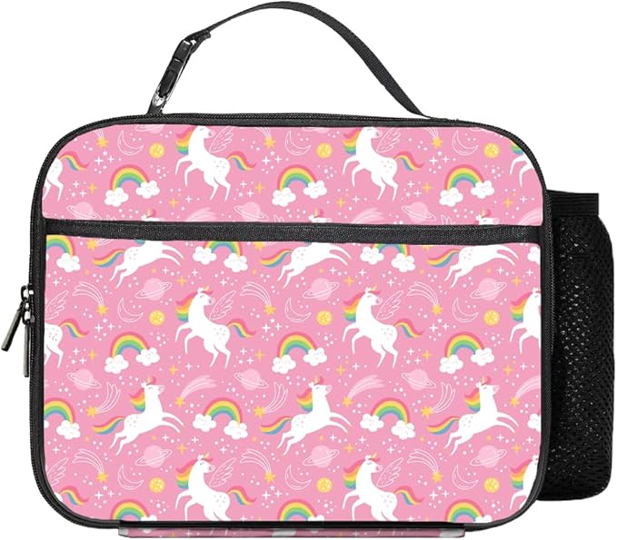 Unicorn Lunch Bag Reusable Insulated Lunch Box Keep Food Cooler Thermal Lunch Tote for Women Men