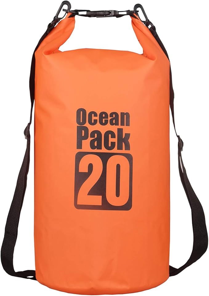 2L/3L/5L/10L/15L/20L/30L 500D Tarpaulin Heavey-Duty PVC Water Proof Dry Bag Sack for Kayaking/Boating/Canoeing/Fishing/Rafting/Swimming/Camping/Snowboarding