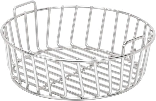 only fire Minimax Charcoal Ash Basket for Big Green Egg, Stainless Steel Grill basketwith Handles for Better Airflow