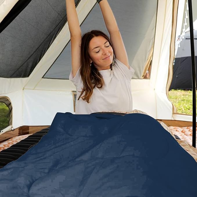 KingCamp Sleeping Bag for Adults, Cold Weather & Warm XL Big and Tall Flannel Sleeping Bags with Compression Sack Portable Waterproof Essentials Gear Accessories for Outdoor Camping