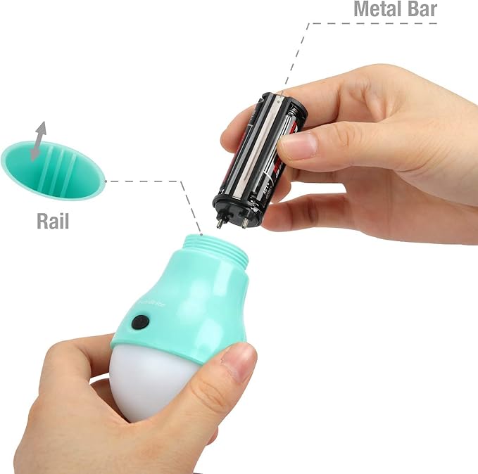 EverBrite 3-Pack Camping Lights - 3 Lighting Modes, Portable LED Bulbs Ideal for Kids’ Adventure Activities, Backpacking, Camping, Picnic, Emergency and More, 3 x AAA Batteries Included