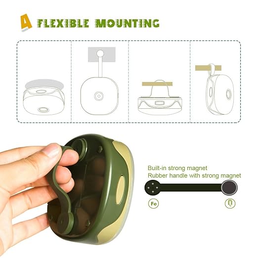 Battery Powered Portable LED Camping Lantern, 5 Work Modes LED Camping Light w/Magnet & Detachable Magnetic Strap for Tent, Hiking, Fishing, Working, Traveling, Adventures, Emergency Night Lighting