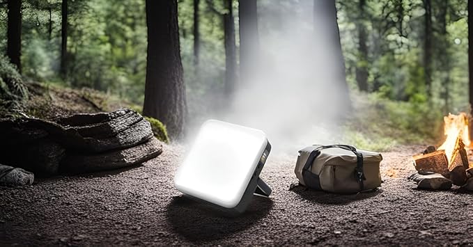 Rechargeable Camping Lantern with 20000mAh Power Bank, Tent Lights for Vendor Booths, Outdoor Portable LED Waterproof Emergency Light, for Power Outages, Hiking, and Survival Gear
