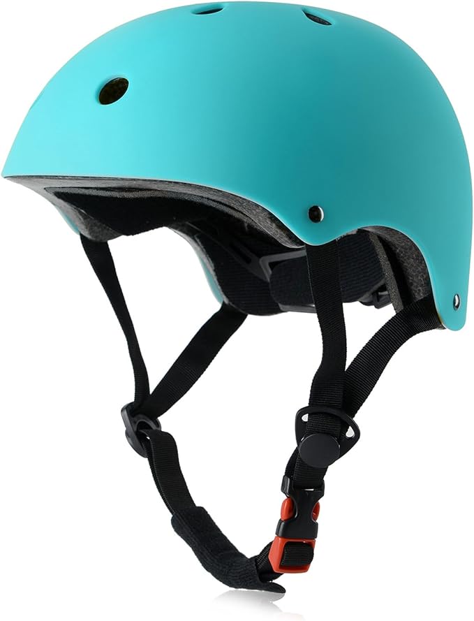 Skateboard Bike Helmet, Lightweight Adjustable, Multi-Sport for Bicycle Skate Scooter, 3 Sizes for Adult Youth & Kids