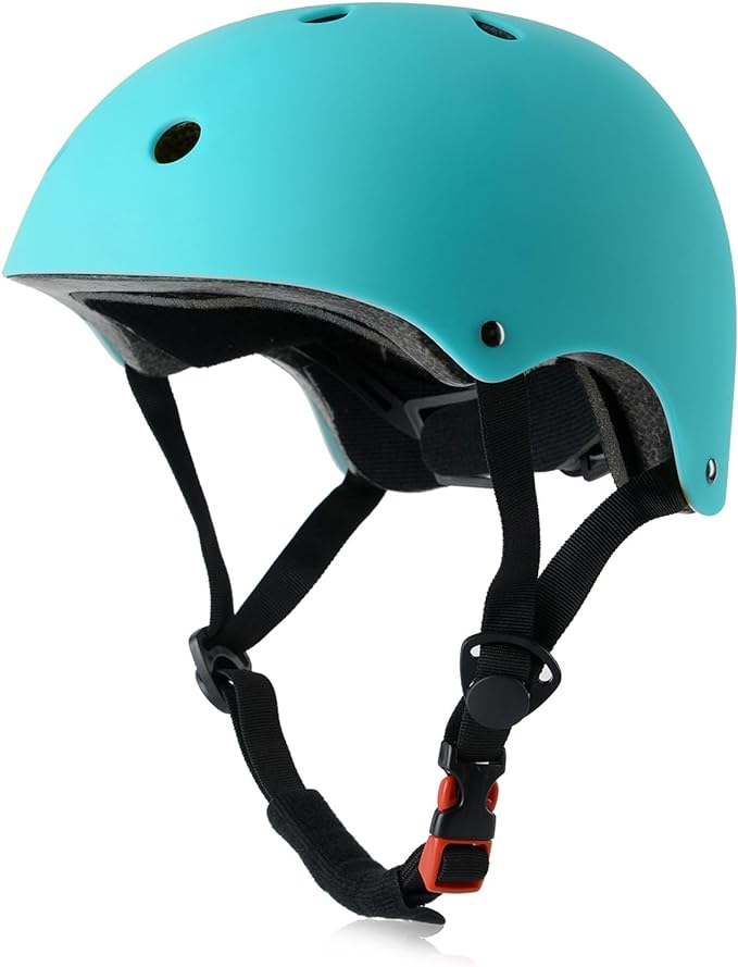Skateboard Bike Helmet, Lightweight Adjustable, Multi-Sport for Bicycle Skate Scooter, 3 Sizes for Adult Youth & Kids
