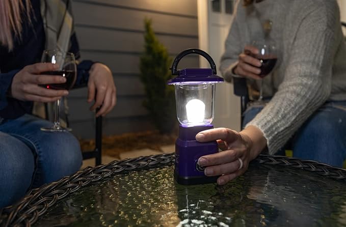 Enbrighten LED Mini Camping Lantern, Battery Powered, 200 Lumens, 40 Hour Runtime, 3 Modes, Night Light for Kids, Ideal for Hiking, Outdoors, Emergency, Snow, Hurricane and Storm