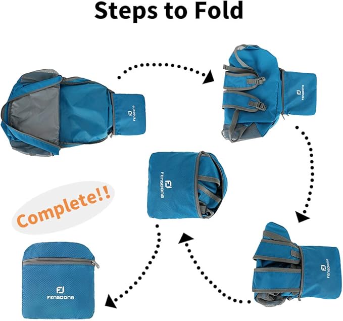 35L Lightweight Foldable Waterproof Packable Travel Small Hiking Backpack Daypack for men women