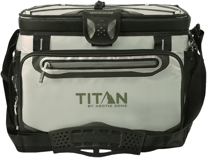 Arctic Zone Titan Deep Freeze Cooler - Zipperless Hardbody Cooler - Small & Large Capacity- Beach & Camping Cooler - Deep Freeze Insulation, HardBody Liner, and SmartShelf