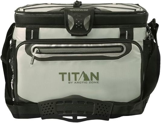 Arctic Zone Titan Deep Freeze Cooler - Zipperless Hardbody Cooler - Small & Large Capacity- Beach & Camping Cooler - Deep Freeze Insulation, HardBody Liner, and SmartShelf