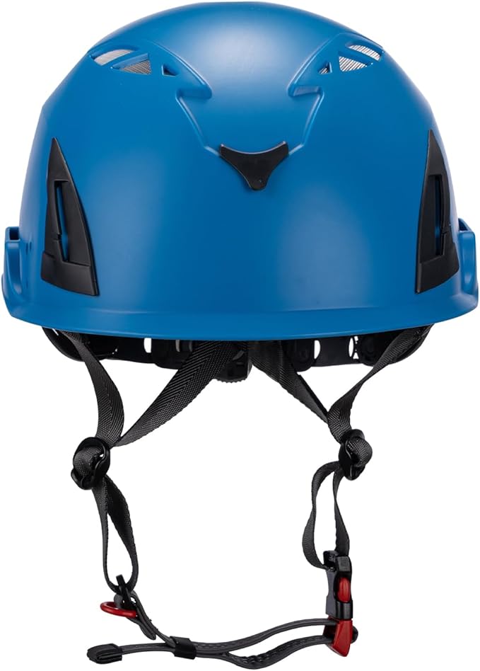 Land Helmets ClimbPro Helmet EN 12492 Vented for Rock Climbing – Durable, Lightweight Shell, Adjustable Chin Strap, Perfect for Outdoor Adventure with Universal Accessory Slots