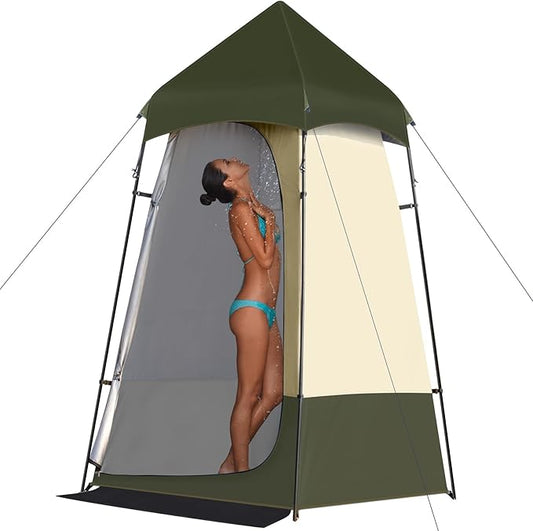 Leader Accessories 6.9 FT Portable Camping Shower Tent Outdoor Changing Room Privacy Tent for Camping, Toilet, Shower