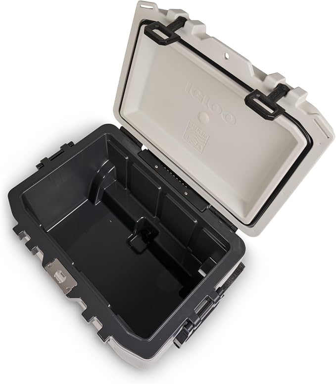 Igloo Trailmate 52Qt Wheeled Cooler, Insulated Hard Shell Ice Chest, Bone