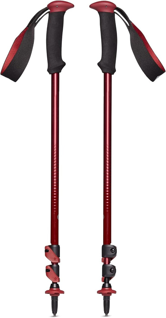 BLACK DIAMOND Trail Back Trekking Poles, Pair of 2 Lightweight Collapsible Aluminum Hiking Sticks for Trekking & Backpacking