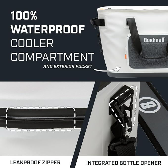 Bushnell Soft Coolers | Insulated Portable Ice Chest The Best Bag Cooler for Beach, Drinks, Beverages, Travel, Camping, Picnic, Leak-Proof with Waterproof Zipper