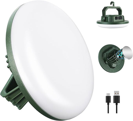 VAVOFO 42W 4000LM LED Camping Lantern Rechargeable, 10,000mAh Power Bank, 3 Lighting Modes, IP65 Waterproof Flashlight , Portable Tent Light with Magnetic Base for Emergencies & Holiday Fun