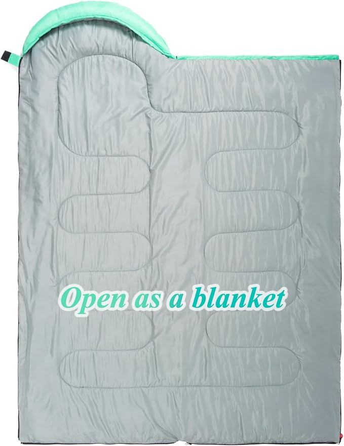 Sleeping Bag - 3 Seasons for Adults Kids Boys Girls Camping Hiking - Warm Cold Weather Lightweight Portable with Compression Bag for Backpacking in Spring, Summer, Fall and Winter