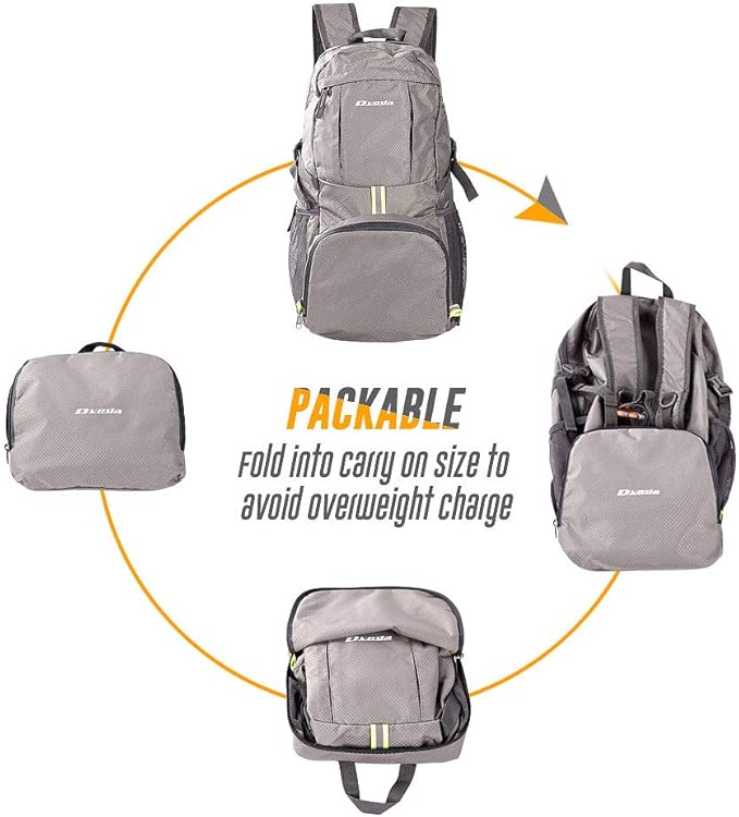 35L Lightweight Packable Backpack Waterproof Durable Hiking Travel Backpack Daypack
