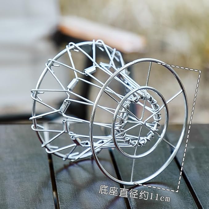 Bincoo Pour Over Coffee Maker, Portable Stainless Steel Reusable Coffee Filter, Mini Collapsible Paperless Single Serve 1-2 Cup Coffee Dripper Cup Easy To Clean For Travel Camping Offices (gold)