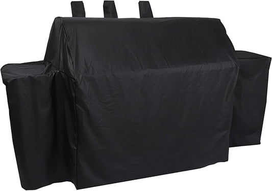 Heavy Duty Waterproof Grill Cover for Char-Griller Duo 5050/5650 Double Play with Side Fire Box