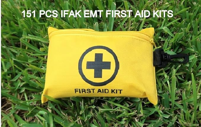 Galaxy 251 Pcs First Aid Kits for Survival Emergency Trauma Military Combat Tactical Medical Hunting Camping Hiking IFAK EMT Bag (__151 Pcs Mini First Aid Kits)
