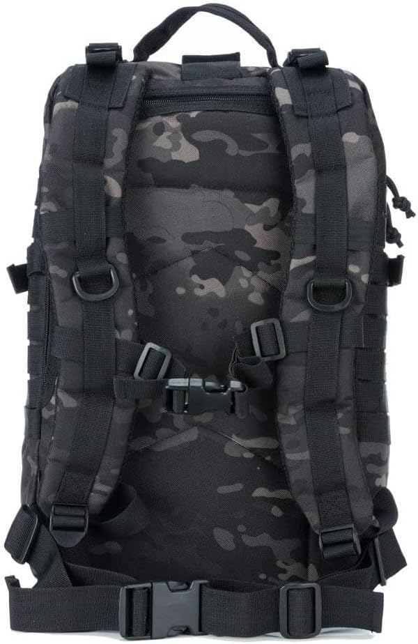 REEBOW GEAR Military Tactical Backpack Small Molle Assault Pack Army Bug Bag Backpacks Rucksack Daypack Black Camouflage