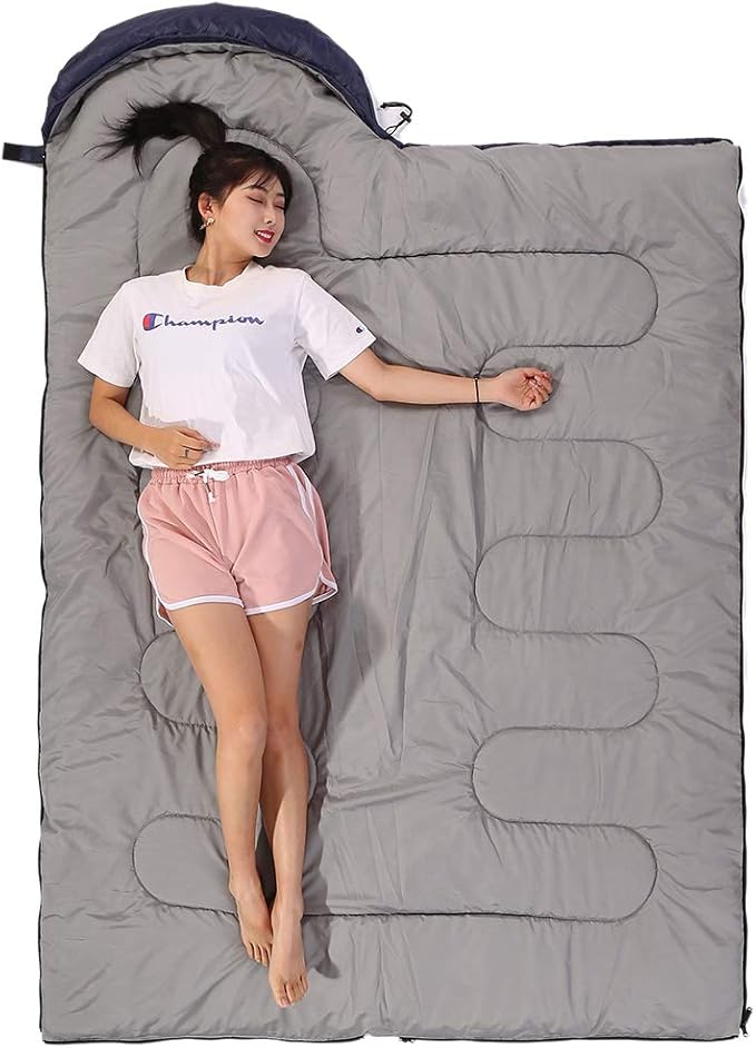 SWTMERRY Sleeping Bag 3 Seasons (Summer, Spring, Fall) Warm & Cool Weather - Lightweight,Waterproof Indoor & Outdoor Use for Kids, Teens & Adults for Hiking and Camping