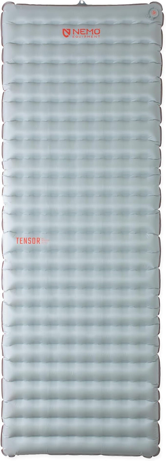 NEMO Equipment Tensor All-Season Ultralight Insulated Sleeping Pad - Regular Wide (72"x25") - Blade / Spicy Orange