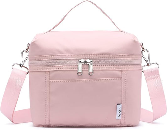 NOL Natural Organic Lifestyle Insulated Lunch Bags for Women Cooler Bag Lightweight Nylon Waterproof Lunch Box For Work