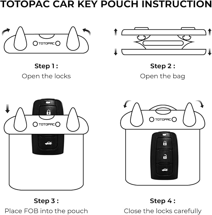 2Pack Waterproof Car Key FOB Case Floating Wallet Pouch for Remote Keys ID Credit Card Cash Money Submersible Dry Bag Holder (2, Black + Black)