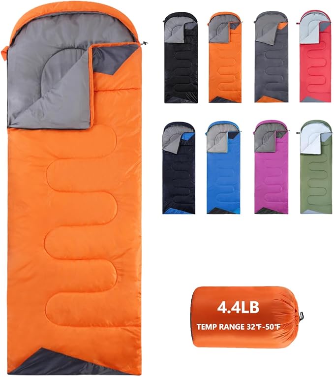 Sleeping Bags for Adults Backpacking Lightweight Waterproof- Cold Weather Sleeping Bag for Girls Boys Mens for Warm Camping Hiking Outdoor Travel Hunting with Compression Bags