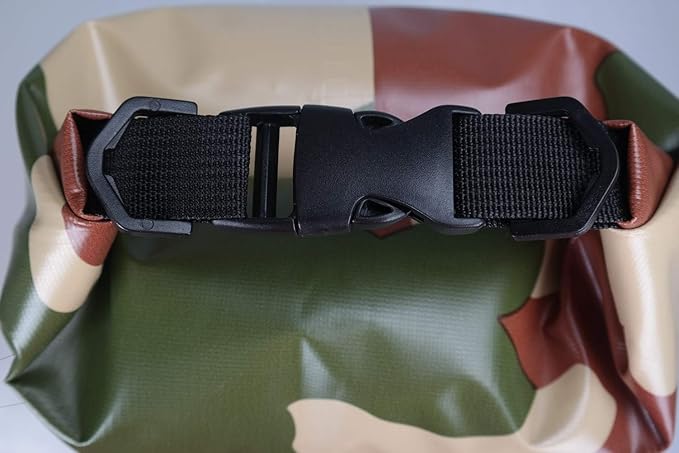 Outdoor Dry Sack/Floating Waterproof Bag 2L/3L/5L/10L/15L/20L/30L for Boating, Kayaking, Hiking, Snowboarding, Camping, Rafting, Fishing and Backpacking (Camouflage, 15L)