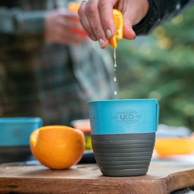 UCO Collapsible Camp Cup for Camping, Backpacking, and Hiking, 12 Ounces, 2 Pack
