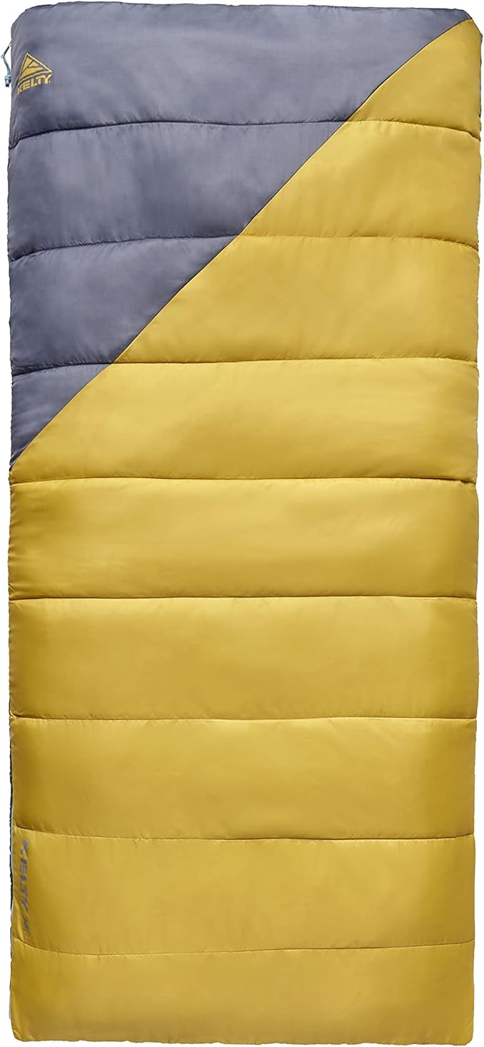 Kelty Campground Kit, Sleeping Bag and Sleeping Pad Set & Combo Includes 40 Degree Fahrenheit Rectangular Sleeping Bag and Self-Inflating Sleeping Pad - Beginner Car Camping Kit