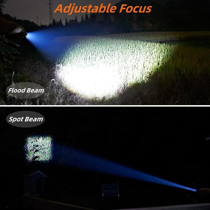 2 Pack Tactical Flashlights Torch, Military Grade 5 Modes High Lumens Led Waterproof Handheld Flashlight for Camping Biking Hiking Outdoor Home Emergency, Camping Essentials Gear