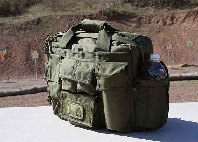 LAPG Camping Gear Jumbo Bail Out Bag, Survival Gear Range Bag, Multiple Pockets, Multi-functional Hiking Gear Bug Out Bag, Coyote