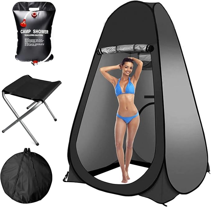 Pop Up Privacy Shower Tent Portable Outdoor Sun Shelter Camp Toilet Changing Dressing Room