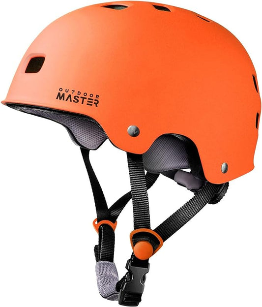 OutdoorMaster Skateboard Cycling Helmet - Two Removable Liners Ventilation Multi-Sport Scooter Roller Skate Inline Skating Rollerblading for Kids, Youth & Adults