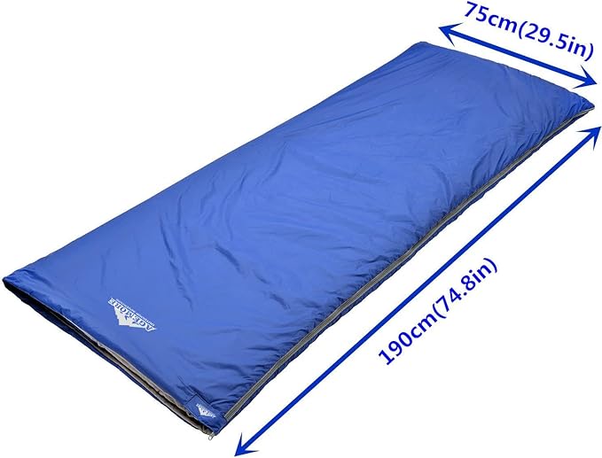 AGEMORE Ultralight Warm Weather Sleeping Bag, Portable Lightweight Waterproof Compact Sleeping Bag with Compression Sack, Fit for Kids Teens or Adults Outdoor Camping, Backpacking & Hiking