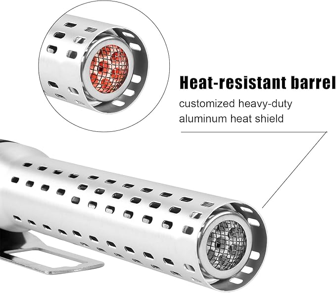 GGC Electric Charcoal Fire Starter Lighter for Big Green Egg Smokers BBQs Grills Wood Burning Fireplaces and Fire Pits(Meramic Core Material)