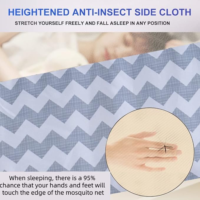 Mosquito Net Pop Up Ten,Folding Netting Bed Tent,Portable Mosquito Netting with Bottom,Bug Net,Canopy Outdoor,Camping Tent,Insect Screen,Ultralight,Folding Design,L79 x W47 x H55 inch