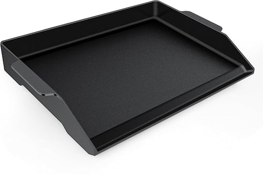 Universal Cast Iron Griddle 23" X 16",Pre-Seasoned Nonstick Coating Griddle Stove Top Griddle For All Gas Grills And 4 Burner Range Oven,Cast Iron Griddle For Stove Top With Extra High Sidewalls