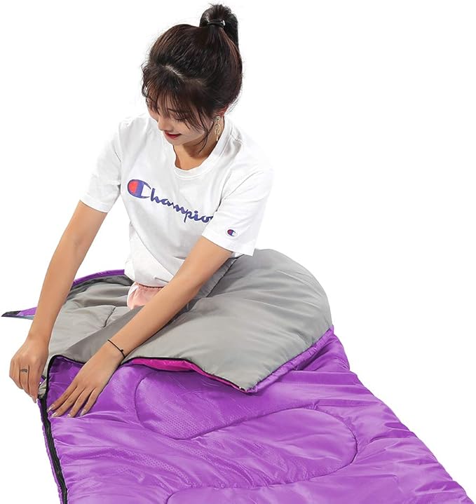 SWTMERRY Sleeping Bag 3 Seasons (Summer, Spring, Fall) Warm & Cool Weather - Lightweight,Waterproof Indoor & Outdoor Use for Kids, Teens & Adults for Hiking and Camping