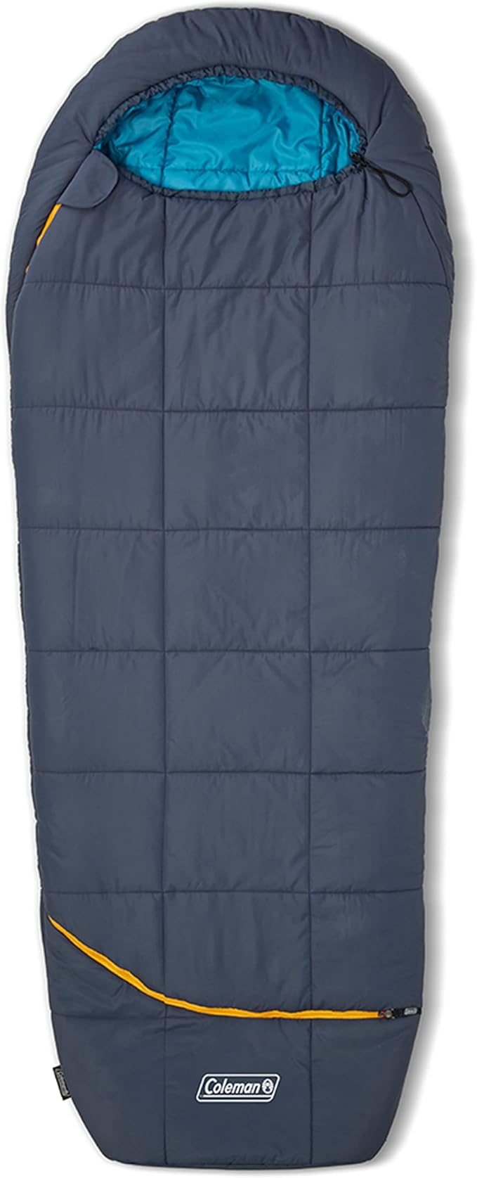 Coleman Big Bay 20°F Sleeping Bag, Adult Mummy Sleep Sack with Headrest